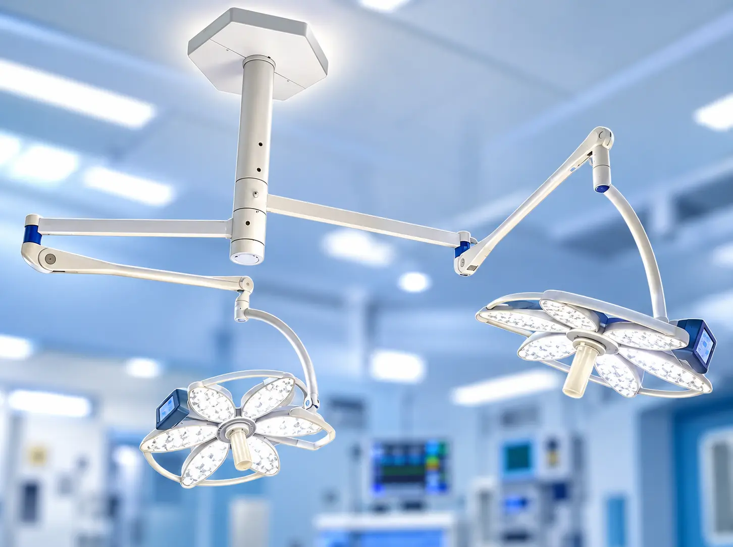 Dual LED Surgical Theatre Lights